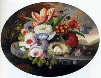 unknow artist Floral, beautiful classical still life of flowers 011